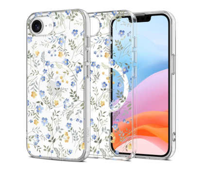 Etui do telefonów Tech-Protect FlexAir Magsafe do iPhone 16E/17E Spring Flowers